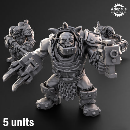 Rokkrampa Gutsmashas-Orks (5-Unit Kit or Single Model) by Adeptus Miniatures