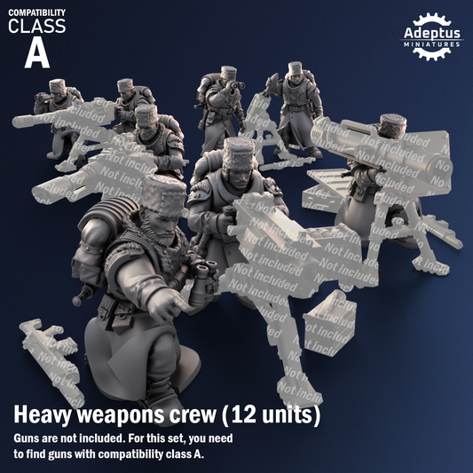 Coldreach Regiment- Heavy Weapons Squad (12-Unit Kit or Single Model) by Adeptus Miniatures