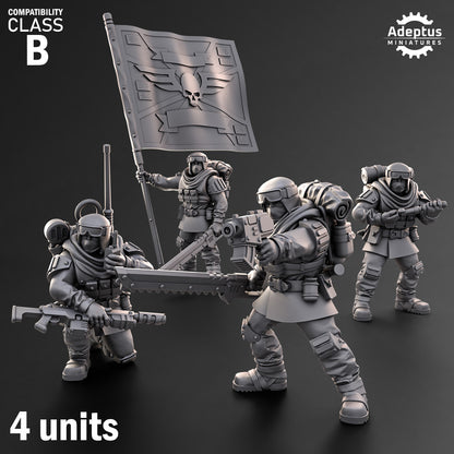Khaleeth Regiment-Command Squad (4-Unit Kit or Single Model) by Adeptus Miniatures