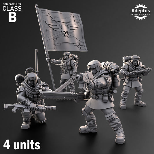 Khaleeth Regiment-Command Squad (4-Unit Kit or Single Model) by Adeptus Miniatures
