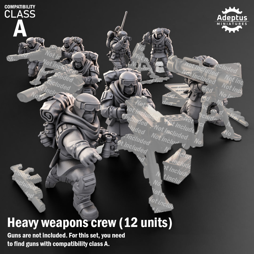 Khaleeth Regiment-Heavy Weapons Team (12-Unit Kit or Single Model) by Adeptus Miniatures