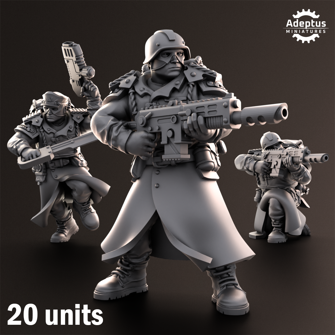 Nightcloak Regiment- Squad of the Imperial Force (20-Unit Kit or Single Model) by Adeptus Miniatures