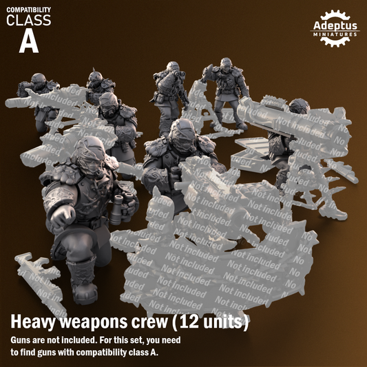 Sporeblight Regiment-Heavy Weapons Team (12-Unit Kit or Single Model) by Adeptus Miniatures
