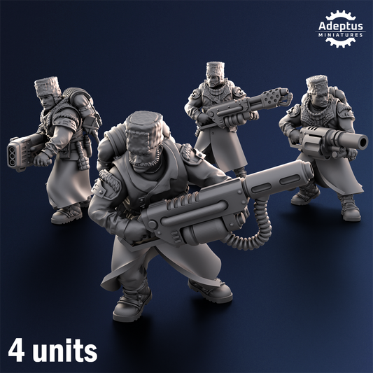 Coldreach Regiment- Special Weapons Squad (4-Unit Kit or Single Model) by Adeptus Miniatures