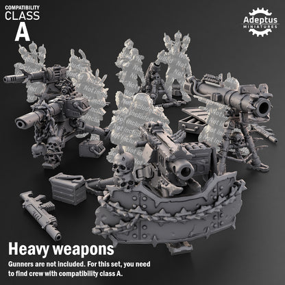 Sporeblight Regiment-Heavy Weapons Team (12-Unit Kit or Single Model) by Adeptus Miniatures