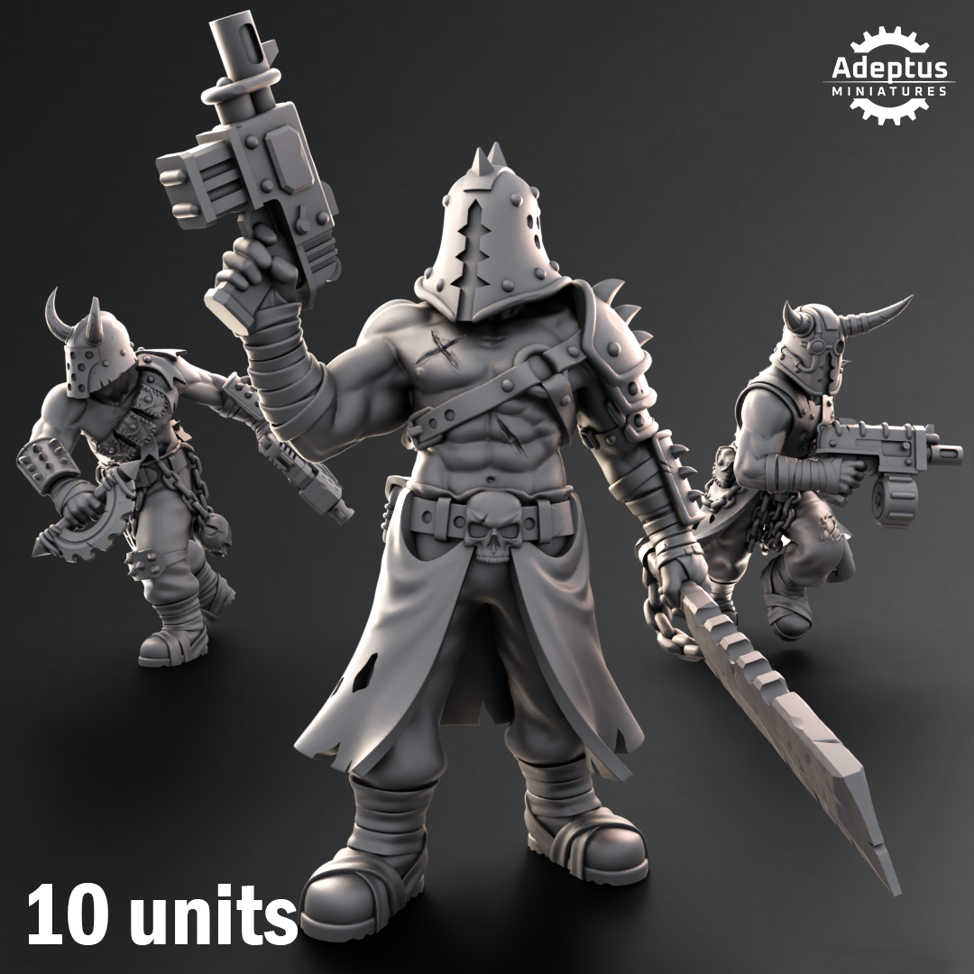 Kill Squad- Cultists of the Silent Pyre (10-Unit Kit or Single Model) by Adeptus Miniatures