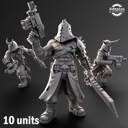 Kill Squad- Cultists of the Silent Pyre (10-Unit Kit or Single Model) by Adeptus Miniatures