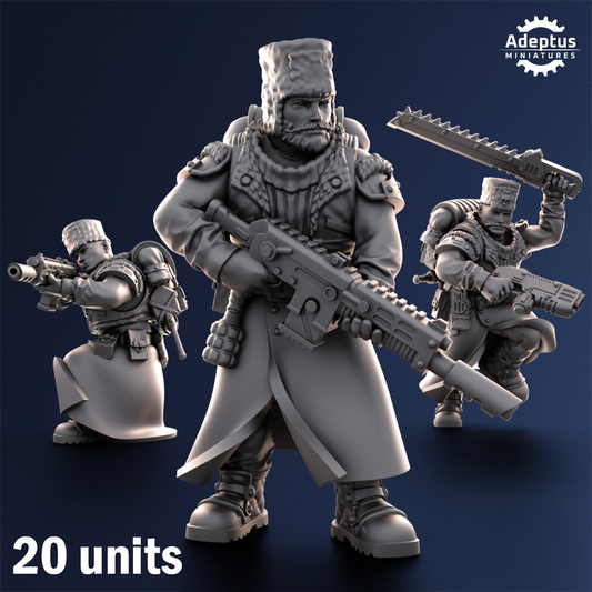 Coldreach Regiment- Squad of the Imperial Force (20-Unit Kit or Single Model) by Adeptus Miniatures