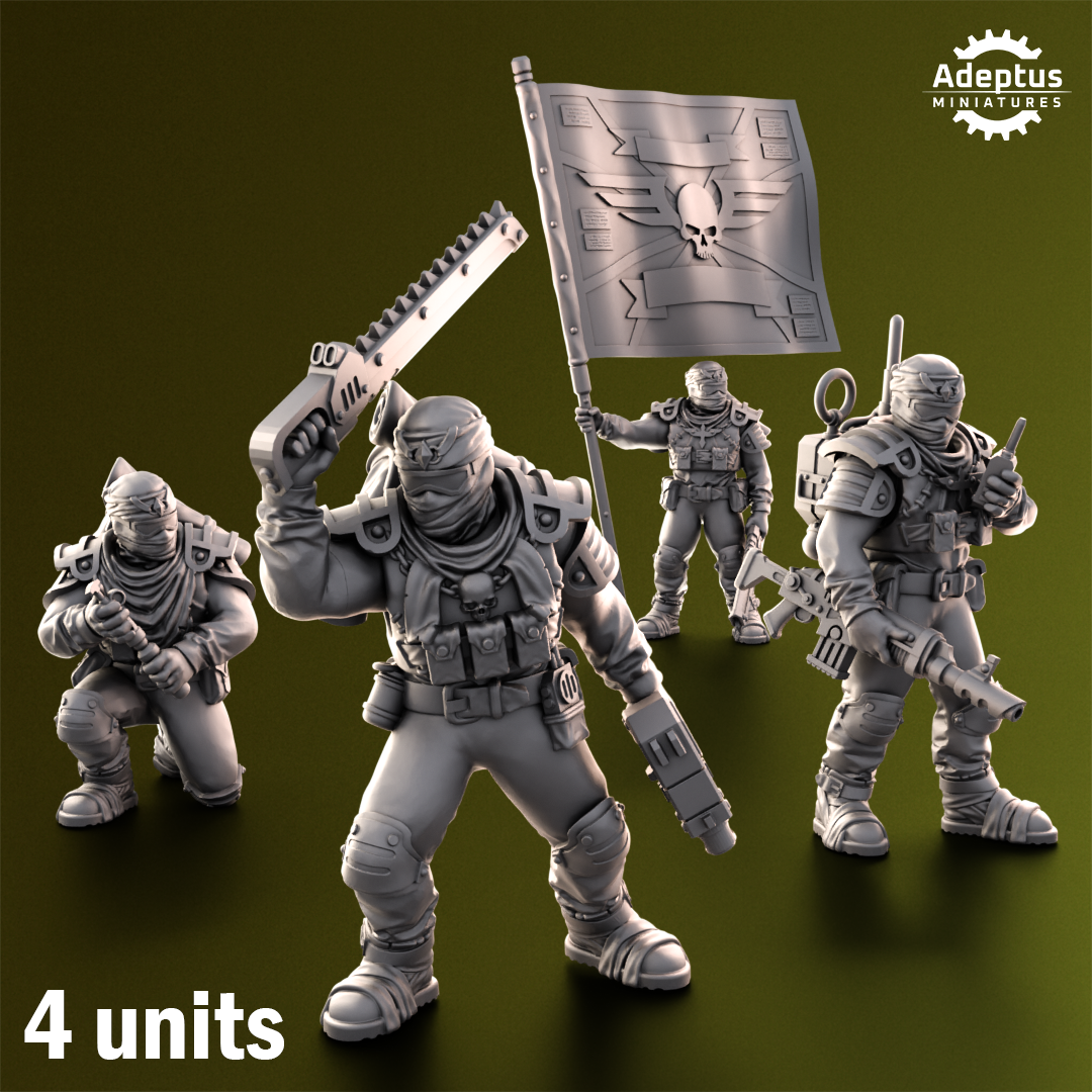 Red Dune- Command Squad- Imperial Force (4-Unit Kit or Single Model) by RedMakers