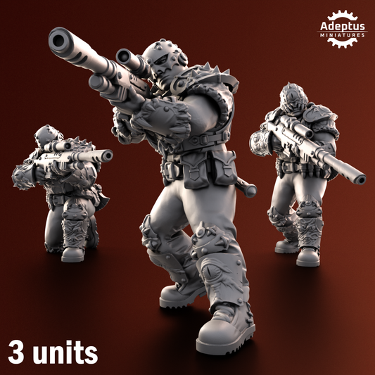 Rotmark Legion-Sniper Squad- Renegades and Heretics (3-Unit Kit or Single Model) by Adeptus Miniatures