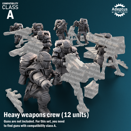 Winterline Forces -Heavy Weapons Squad (12-Unit Kit or Single Model) by Adeptus Miniatures