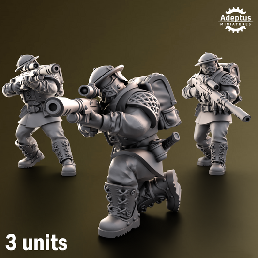 Sunclaw Regiment-Sniper Squad- Imperial Force (3-Unit Kit or Single Model) by Adeptus Miniatures