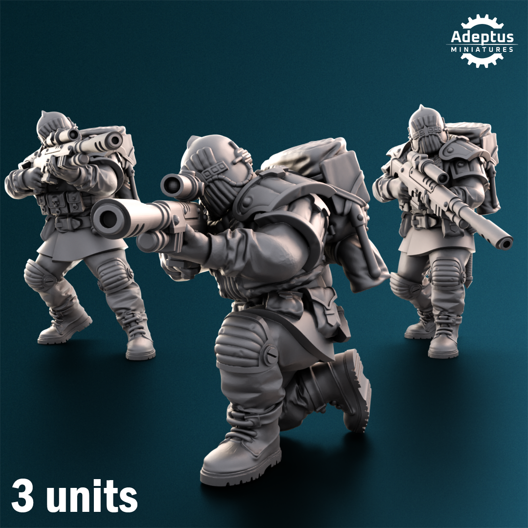 Winterline Forces- Sniper Squad- Imperial Force (3-Unit Kit or Single Model) by Adeptus Miniatures