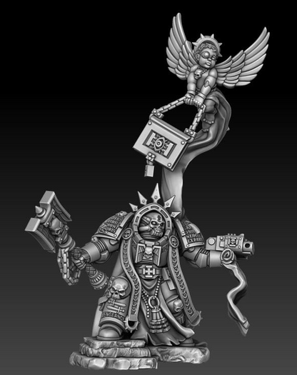 Clergyman in Space...with baby! by DMG Minis