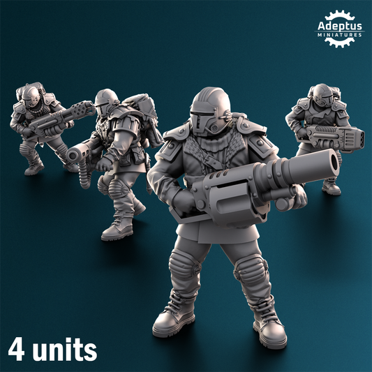 Winterline Forces- Special Weapons Squad- Imperial Force (4-Unit Kit or Single Model) by Adeptus Miniatures