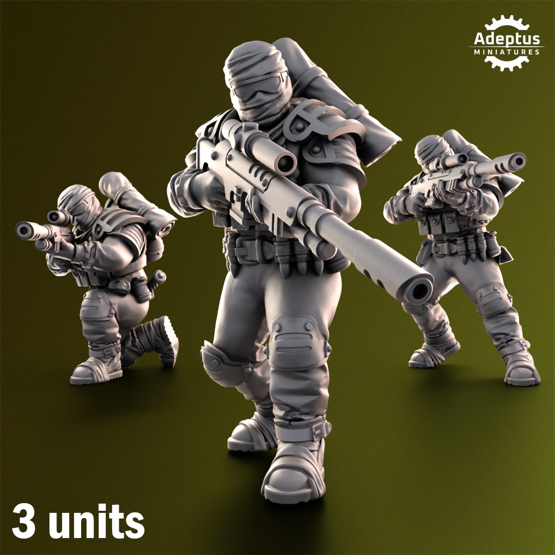 Red Dune- Sniper Squad- Imperial Force (3-Unit Kit or Single Model) by RedMakers
