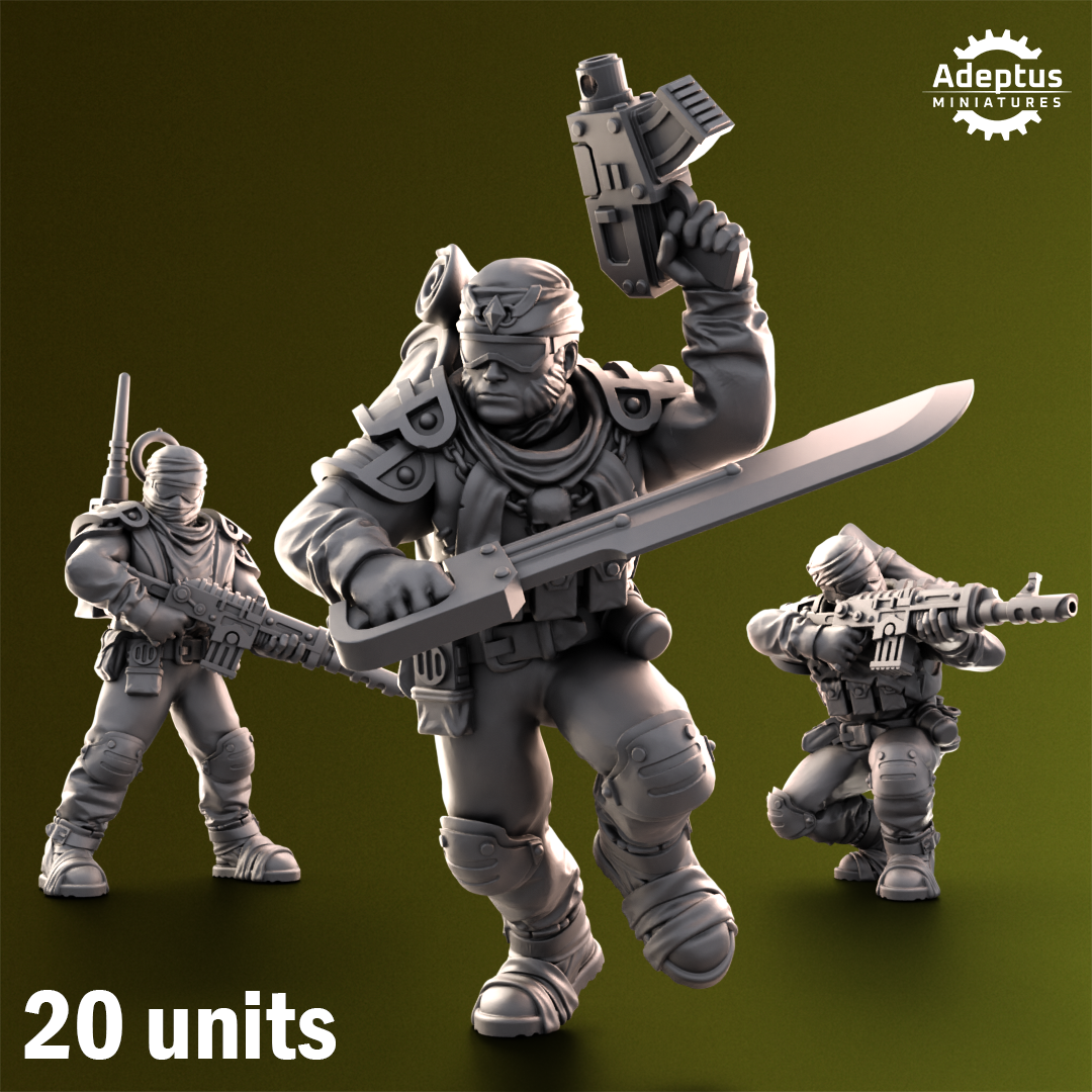 Red Dune Regiment (20-Unit Kit or Single Model) by RedMakers