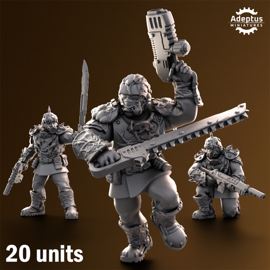 Sporeblight Regiment-Squad (20-Unit Kit or Single Model) by Adeptus Miniatures