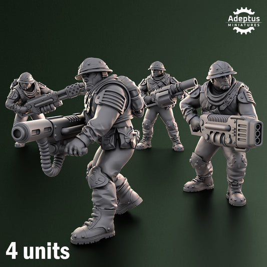 Shadowmarch Battalion-Special Weapons Squad (4-Unit Kit or Single Model) by Adeptus Miniatures