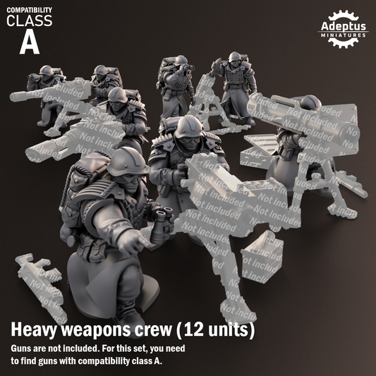 Nightcloak Regiment-Heavy Weapons Squad (12-Unit Kit or Single Model) by Adeptus Miniatures