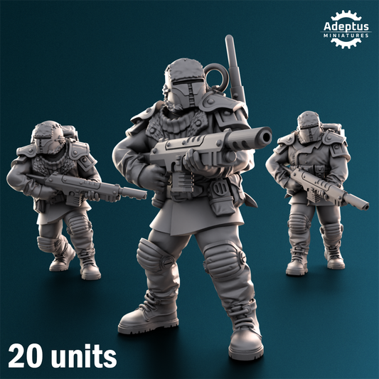 Winterline Force-Squad of the Imperial Force (20-Unit Kit) by Adeptus Miniatures