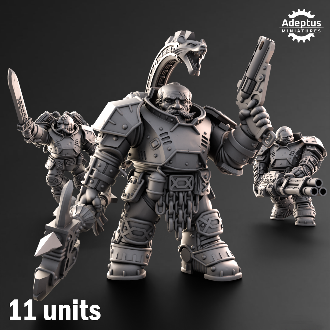 Kill Squad- Heavy Dwarves (11-Unit Kit or Single Model) by Adeptus Miniatures