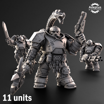 Kill Squad- Heavy Dwarves (11-Unit Kit or Single Model) by Adeptus Miniatures