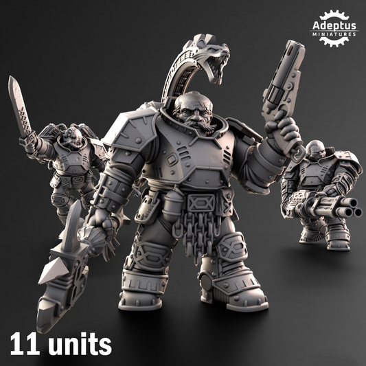 Kill Squad- Heavy Dwarves (11-Unit Kit or Single Model) by Adeptus Miniatures