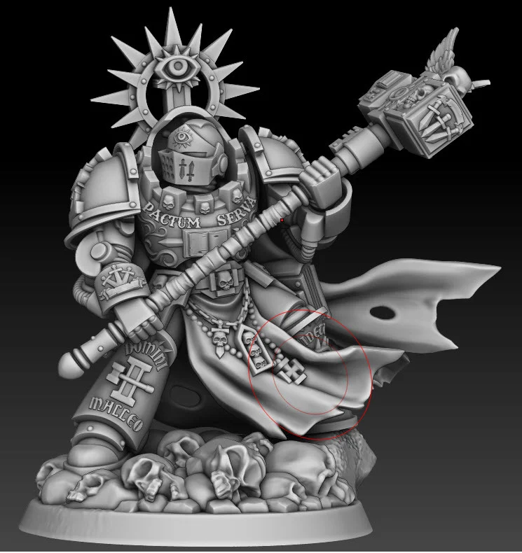 Silver Wardens Captain of the Brothers by DMG Minis