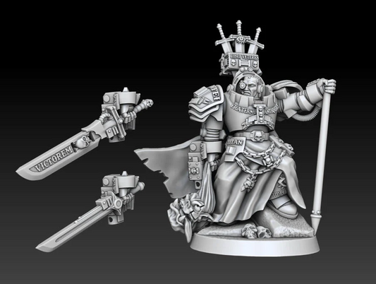 Silver Wardens Ancient Banner Bearer Kit by DMG Minis