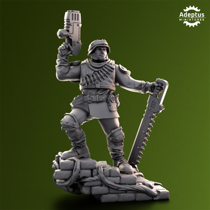 Shellcord Troopers-Commander- Imperial Force by Adeptus Miniatures