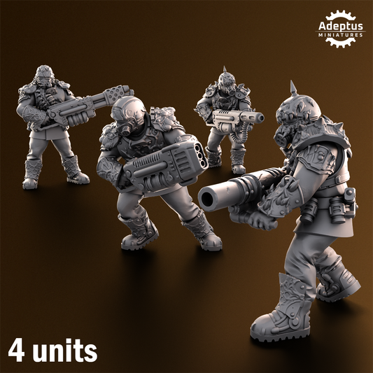 Sporeblight Regiment- Special Weapons Squad (4-Unit Kit or Single Model) by Adeptus Miniatures