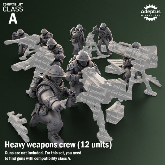 Shadowmarch Battalion-Heavy Weapons Squad (12-Unit Kit or Single Model) by Adeptus Miniatures