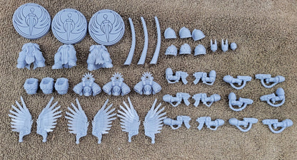 Printed in our shop. Winged Version set