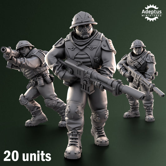 Shadowmarch Battalion-Squad of the Imperial Force (20-Unit Kit) by Adeptus Miniatures
