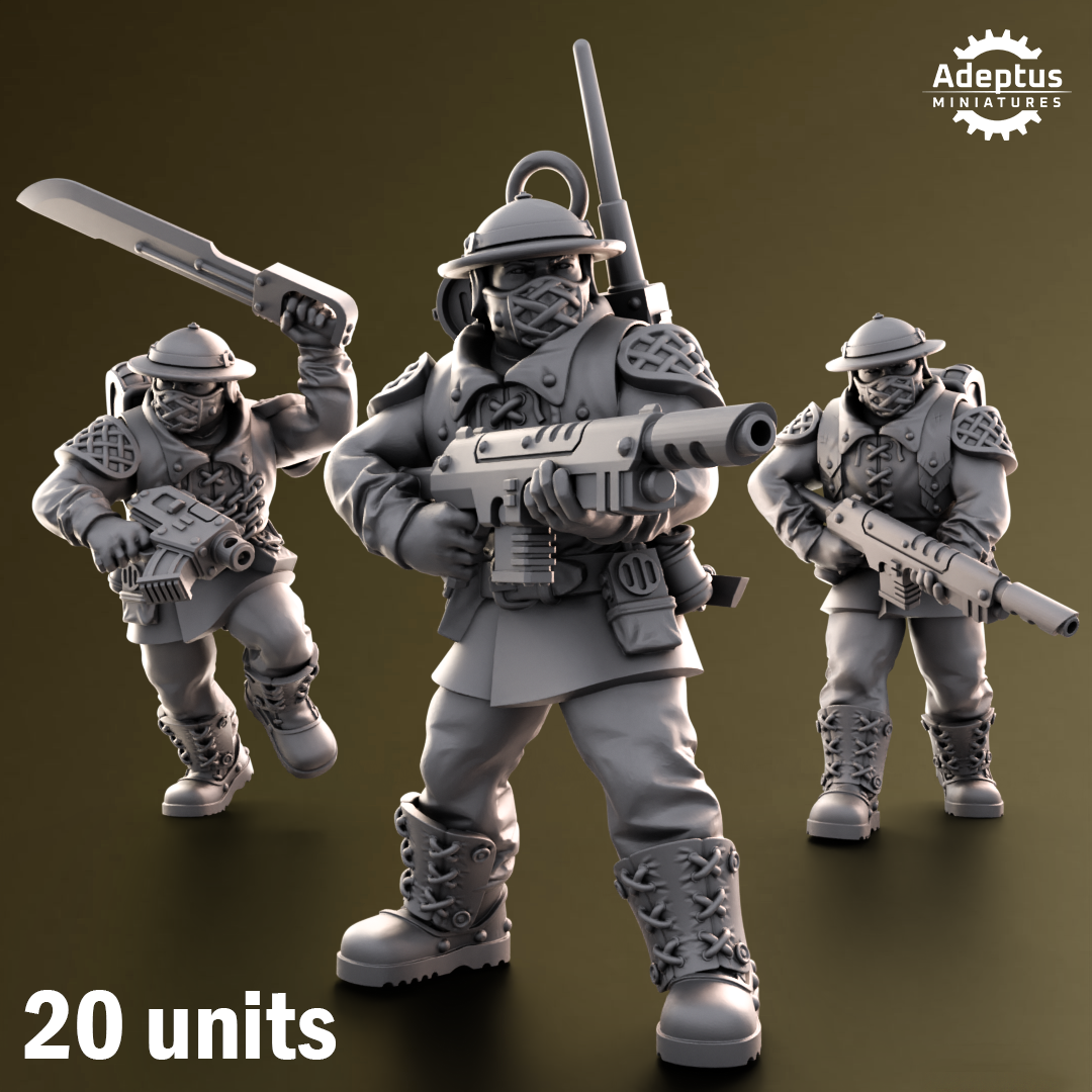 Sunclaw Regiment-Squad of the Imperial Force (20-Unit Kit) by Adeptus Miniatures