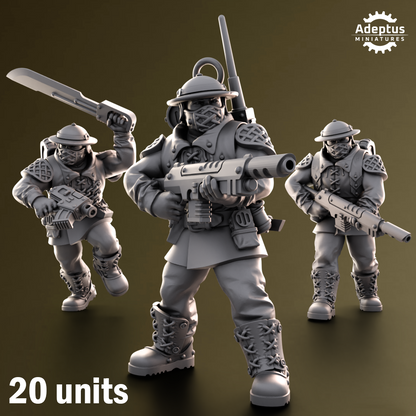 Sunclaw Regiment-Squad of the Imperial Force (20-Unit Kit) by Adeptus Miniatures