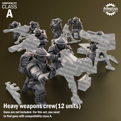 Sunclaw Regiment-Heavy Weapons Squad (12-Unit Kit or Single Model) by Adeptus Miniatures