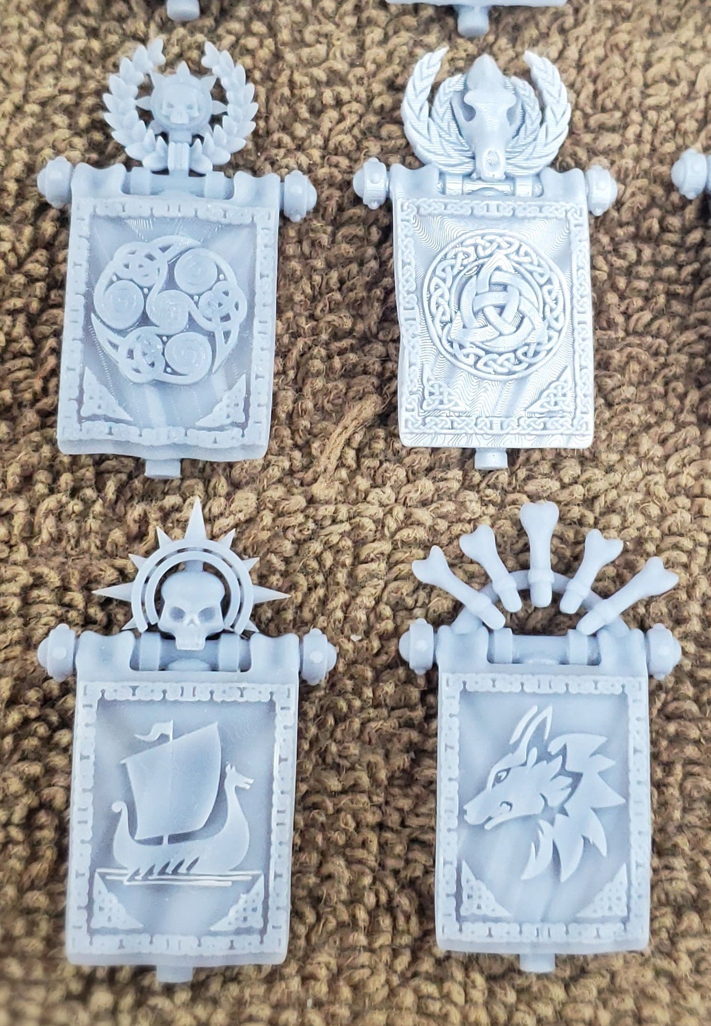 Asgardian War Banners Bits (Set of 5 Backpack Banners) by Atlan Forge