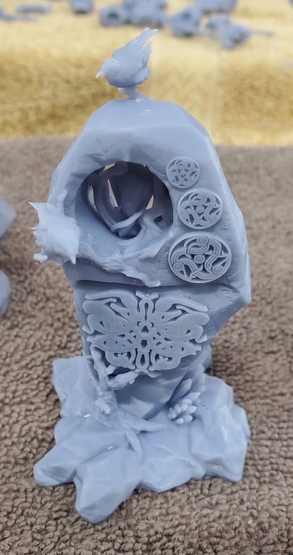 Giant Solid Resin Asgardian Runestones by Atlan Forge