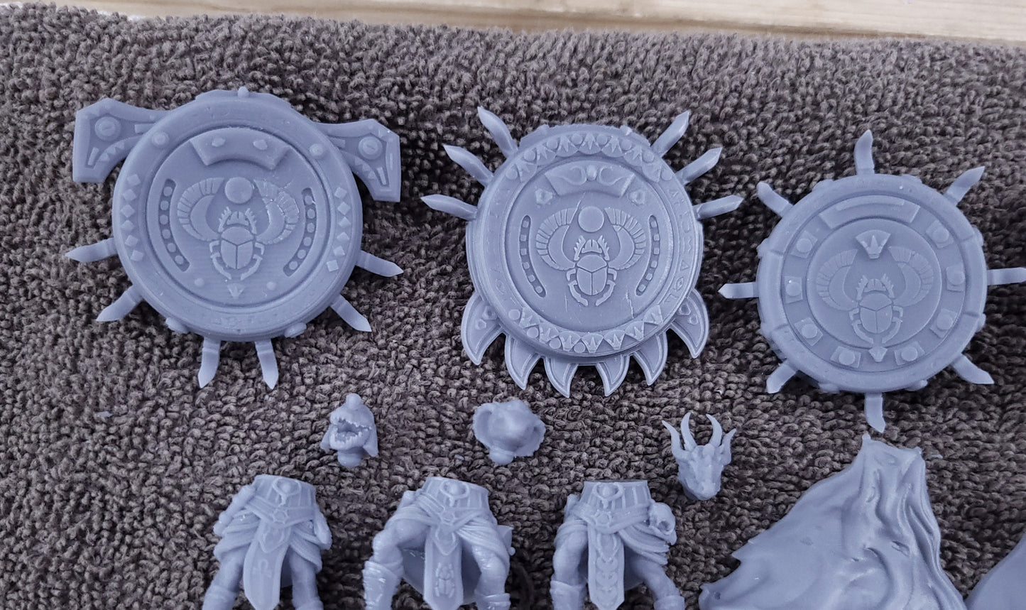 Aegyptus Reptilian Sorcerers (3-Unit Set) by Atlan Forge