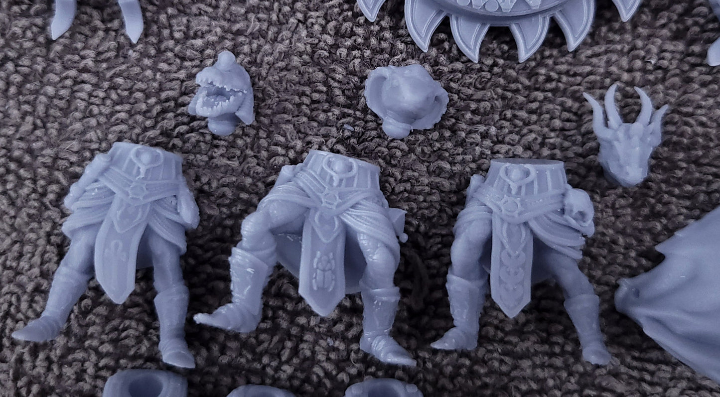 Aegyptus Reptilian Sorcerers (3-Unit Set) by Atlan Forge