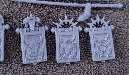 Minoan War Banners and Standard Bearer by Atlan Forge