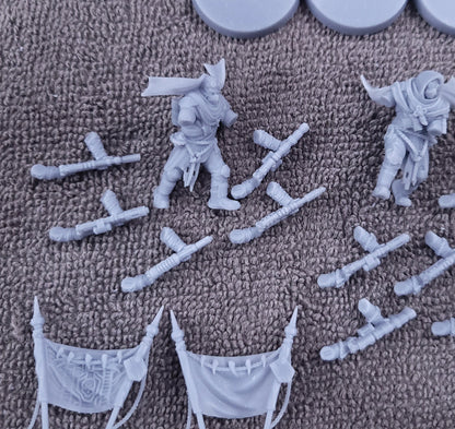 Desert Raiders- Command Squad- Imperial Force (4-Unit Kit or Single Model) by RedMakers