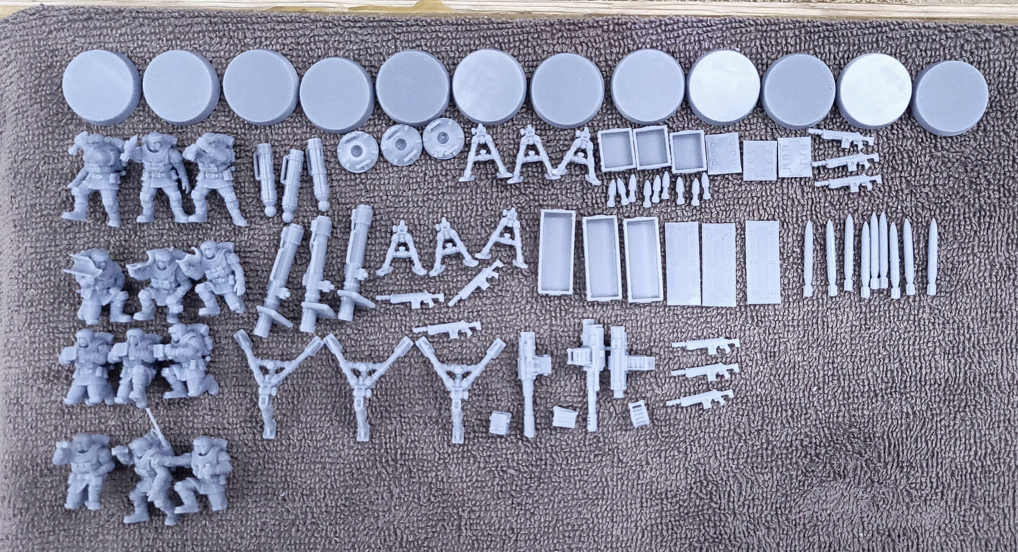 Khaleeth Regiment-Heavy Weapons Squad (12-Unit Kit or Single Model) by Adeptus Miniatures
