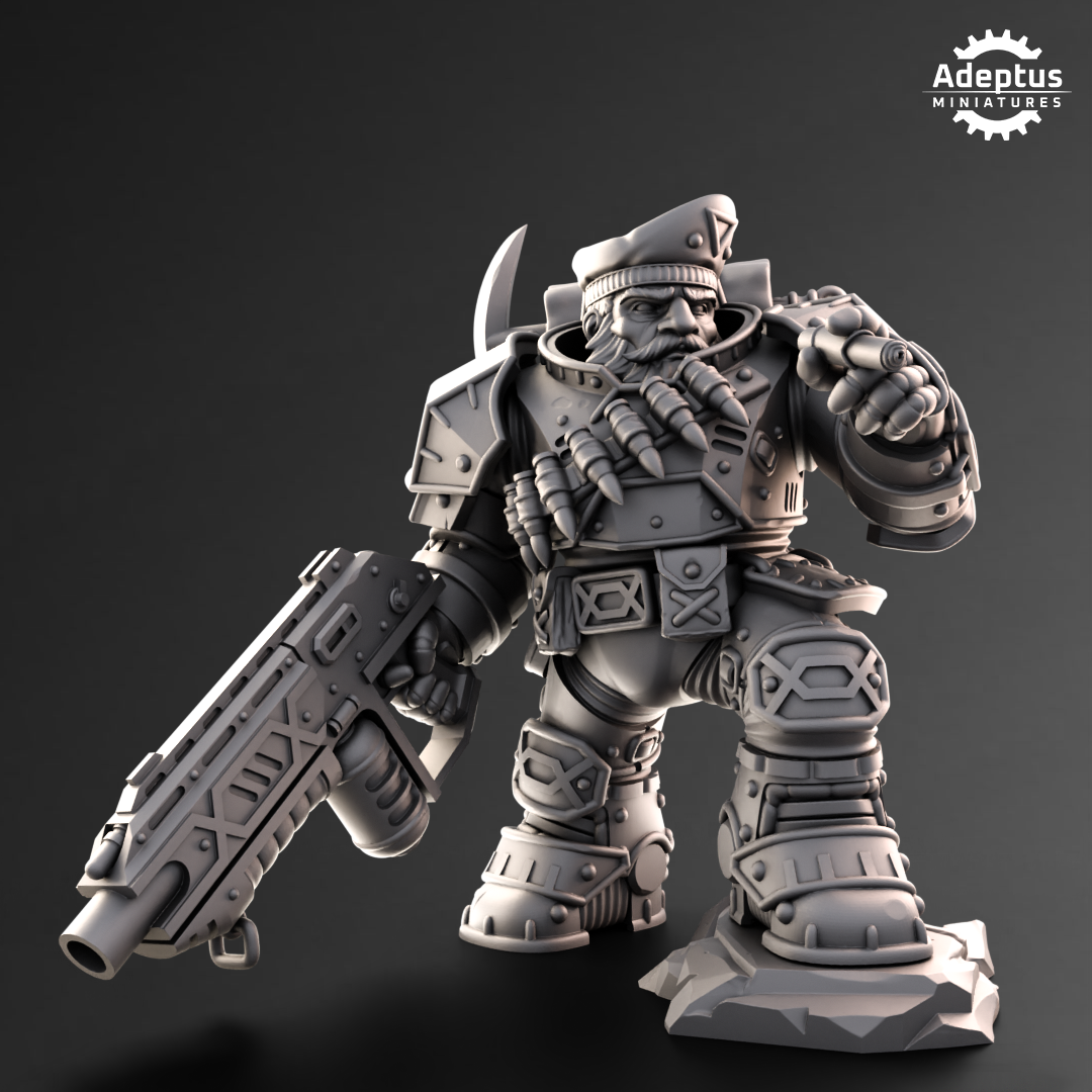 Kill Squad- Heavy Dwarves (11-Unit Kit or Single Model) by Adeptus Miniatures