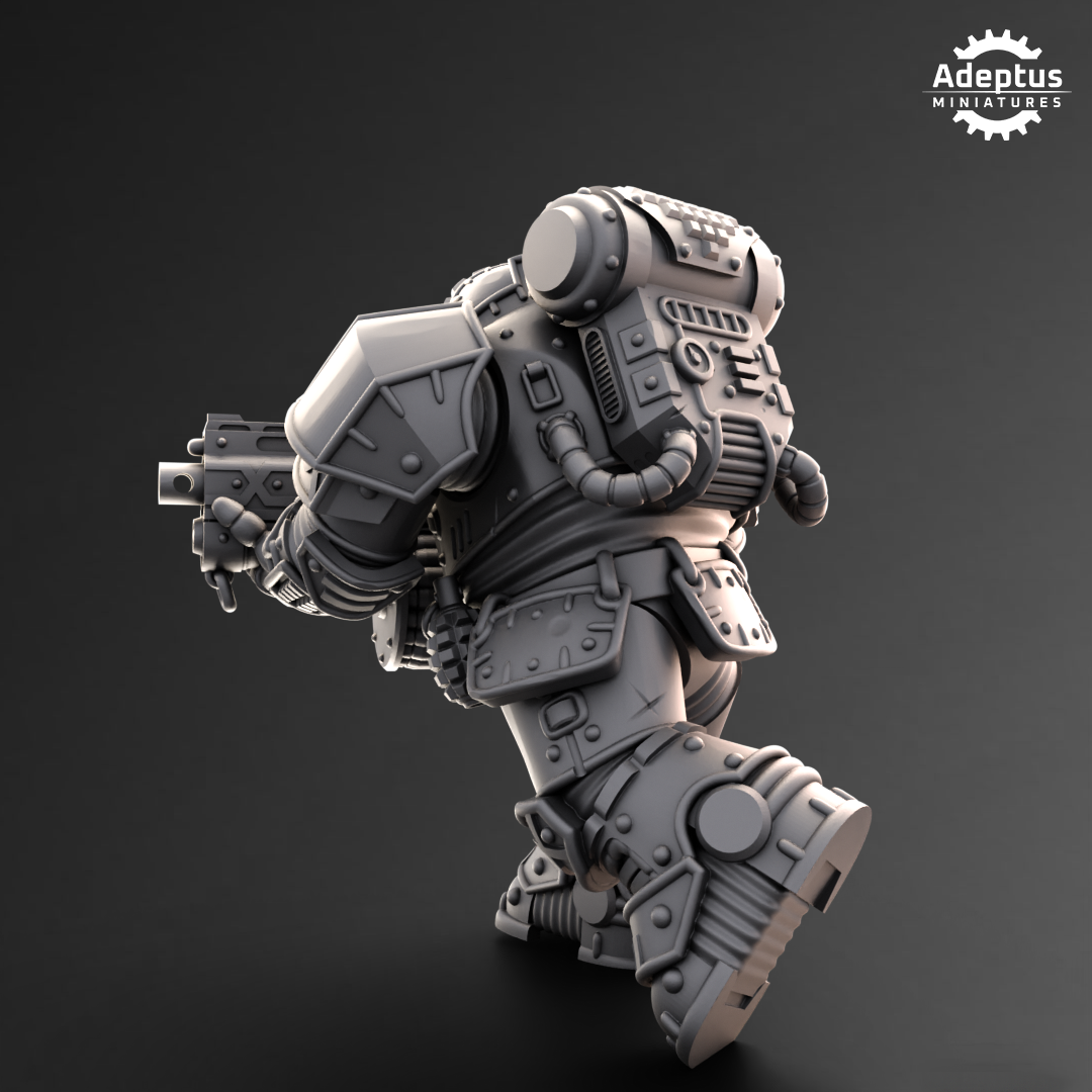 Kill Squad- Heavy Dwarves (11-Unit Kit or Single Model) by Adeptus Miniatures