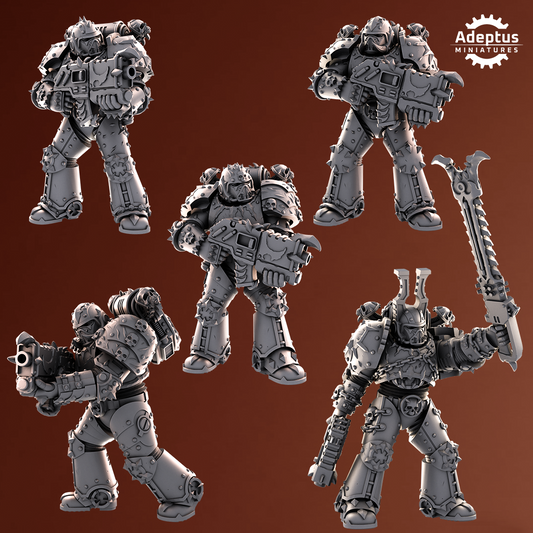 Ironflayers-Chaos Space Knights (5-Unit Kit or Single Model) by Adeptus Miniatures