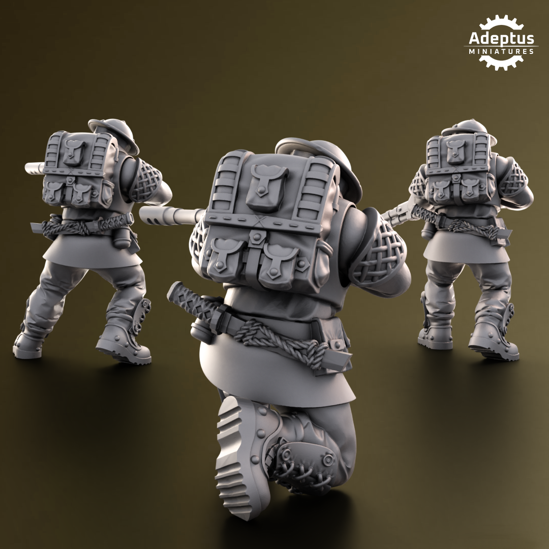 Sunclaw Regiment-Sniper Squad- Imperial Force (3-Unit Kit or Single Model) by Adeptus Miniatures