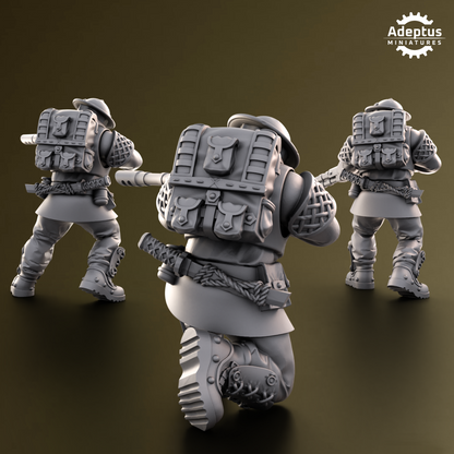 Sunclaw Regiment-Sniper Squad- Imperial Force (3-Unit Kit or Single Model) by Adeptus Miniatures